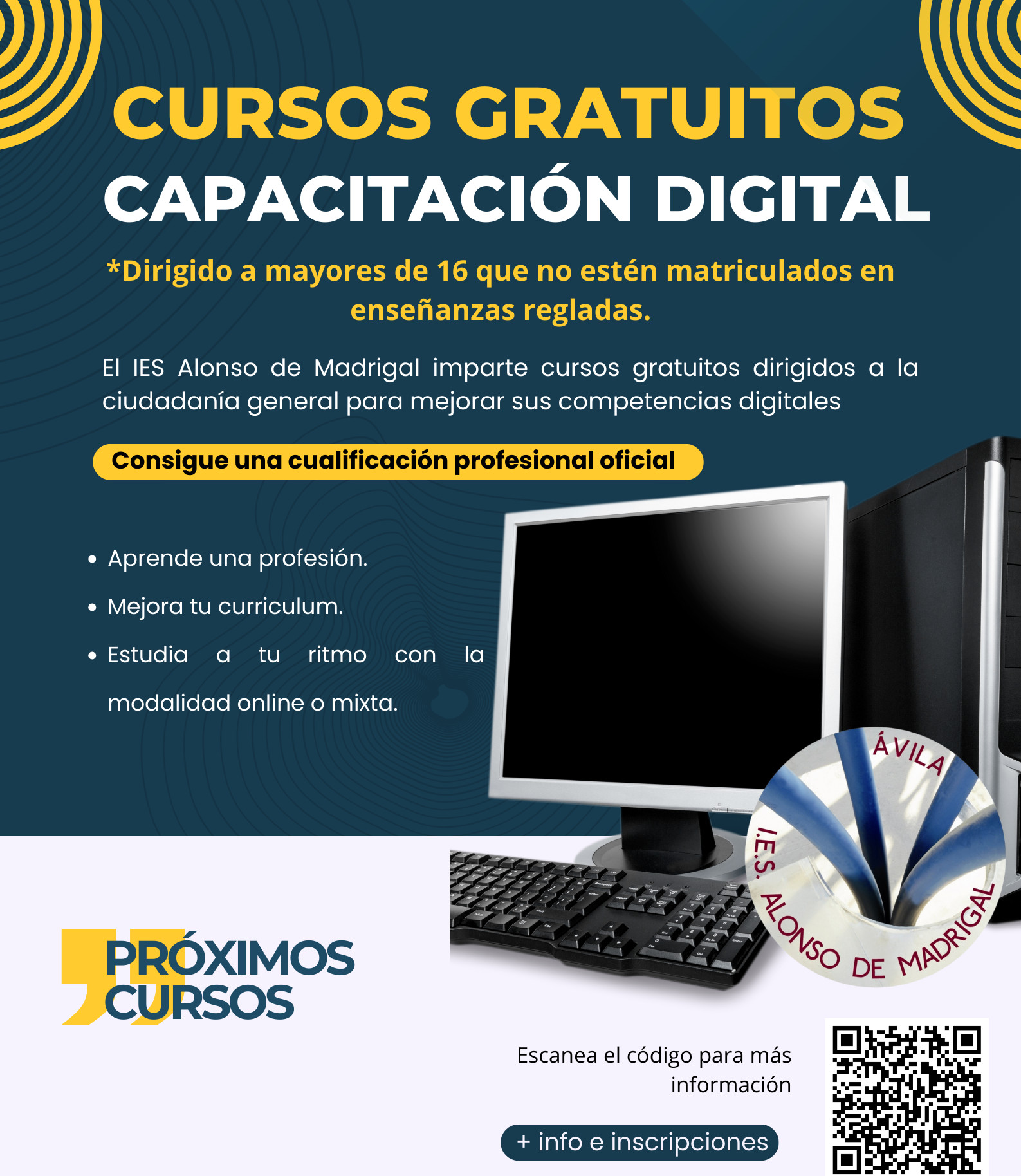 Capacitacion digital cartel sin cursos